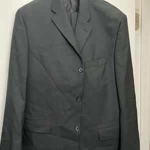 VINTAGE Calvin Klein Wool Men’s Suit - Black 2 Piece